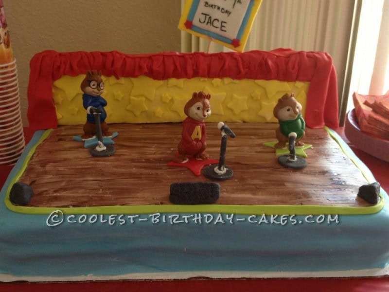 Coolest Alivn And The Chipmunks Birthday Cake