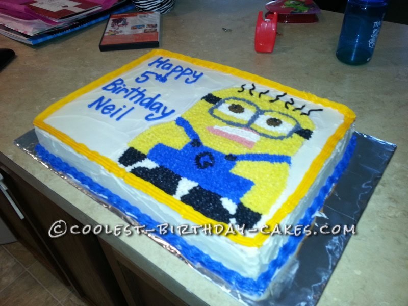 Awesome Minion Cake For 5 Year Old