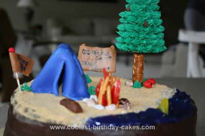 Coolest Camping Theme Cake