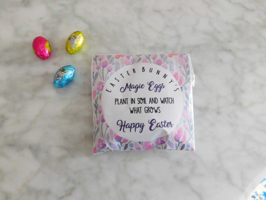 magic easter eggs printable on marble table