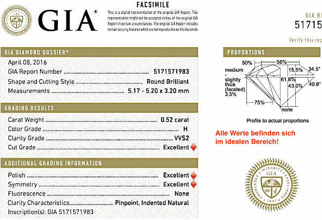 4. Beispiel Diamant rund 3-fach Excellent GIA-Zertifikat 0.52ct H VVS2 True Hearts 4. Beispiel Diamant rund 3-fach Excellent GIA-Zertifikat 0.52ct H VVS2 True Hearts
