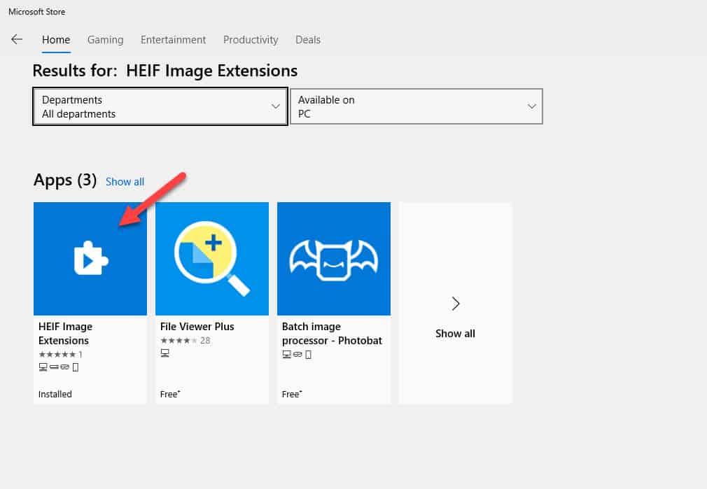 Heif Image Extensions 