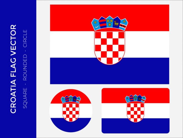 Croatia Flag Vector Frebers