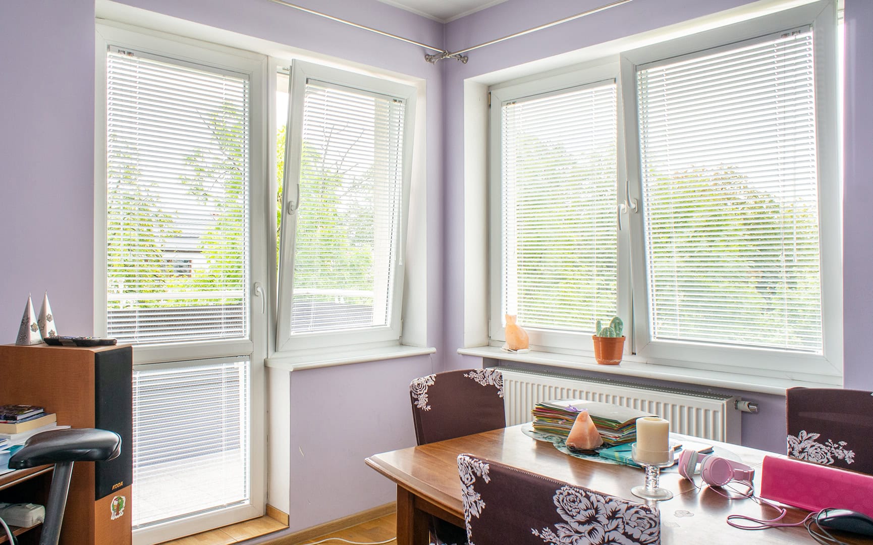 Żaluzje aluminiowe 25 mm realizacja Poznań
