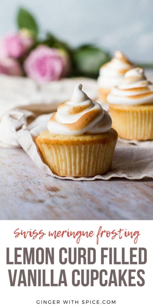 Lemon Meringue Cupcakes With Lemon Curd Filling Ginger With Spice