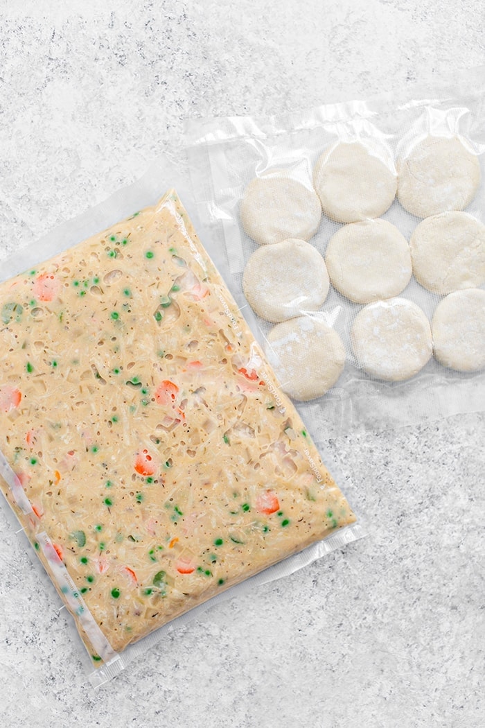 vacuum sealed chicken pot pie