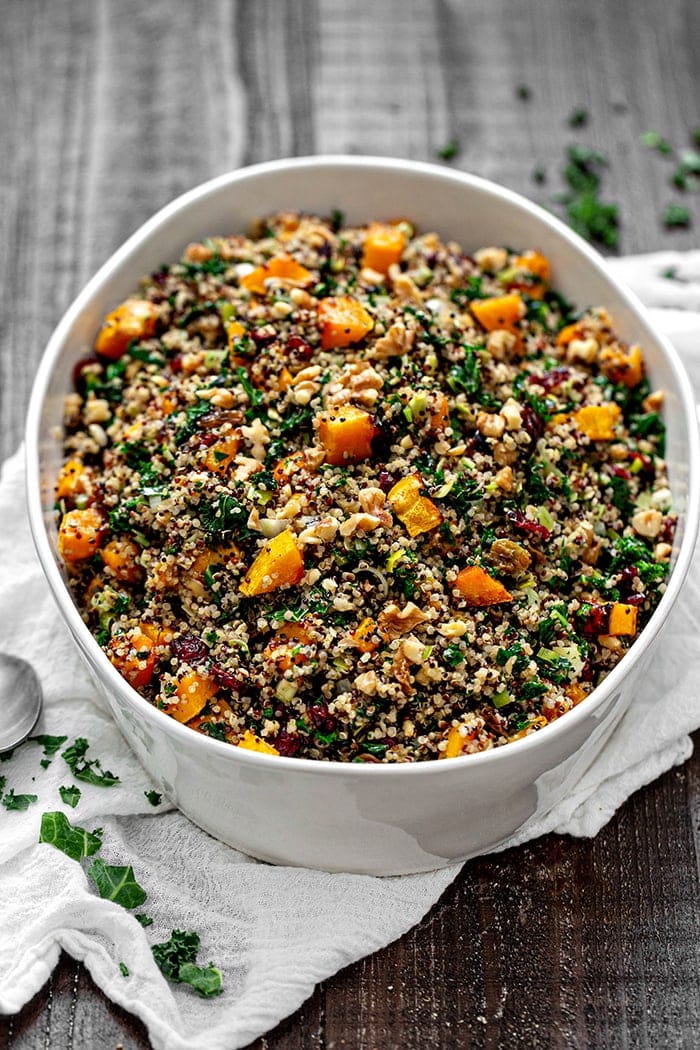 bowl of gluten free stuffing