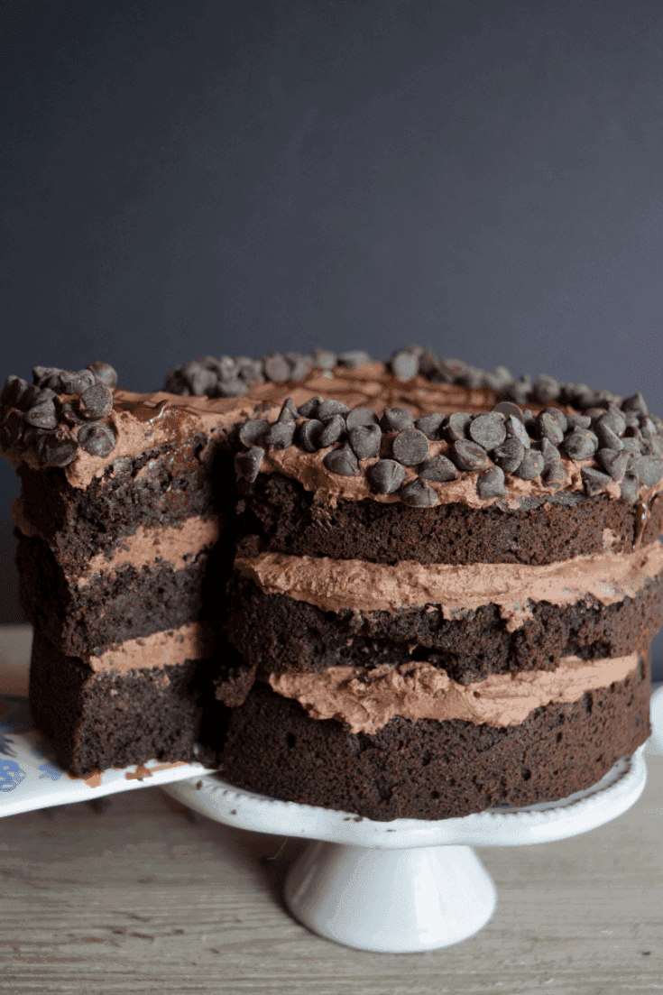 This Keto Death by Chocolate Cake is for the ULTIMATE chocolate lover! It's the perfect low carb sweet treat to satisfy your cravings! | heyketomama.com