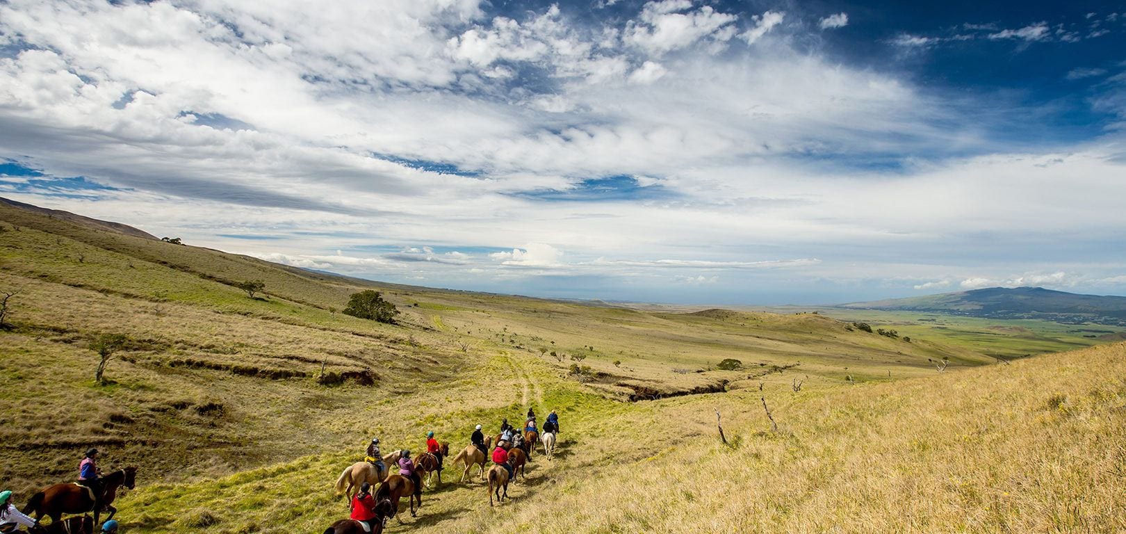Students climb the pu‘u (hills) behind HPA’s Upper School.