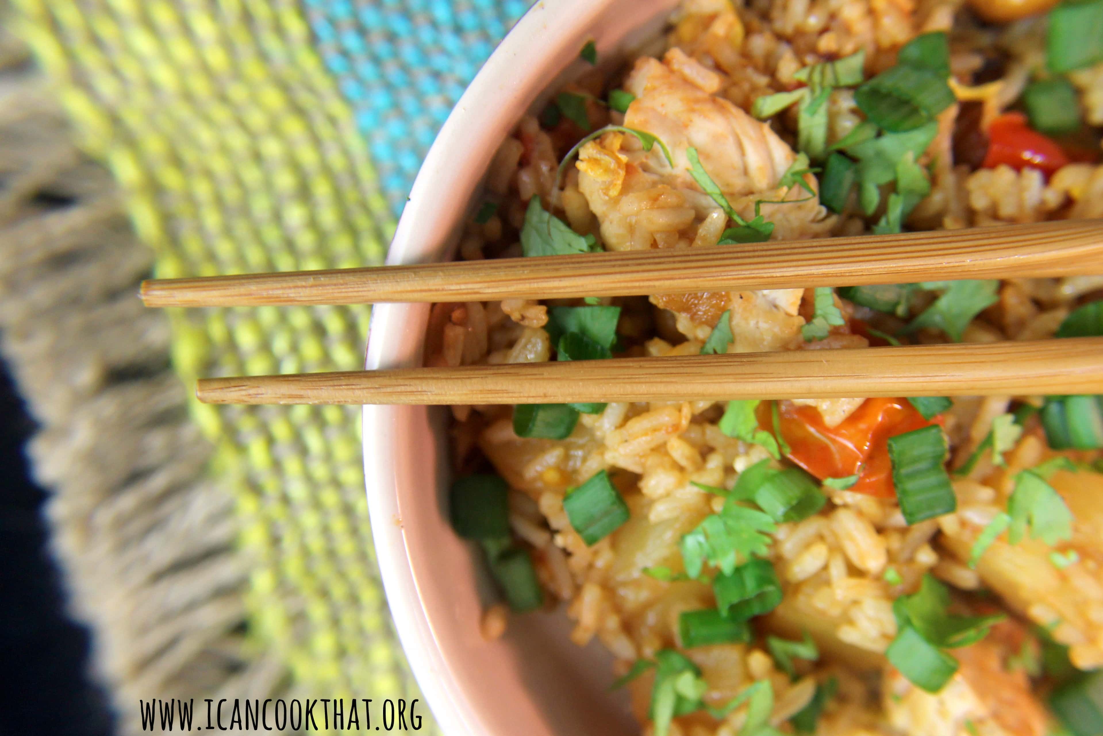Pineapple Fried Rice with Chicken Recipe I Can Cook That