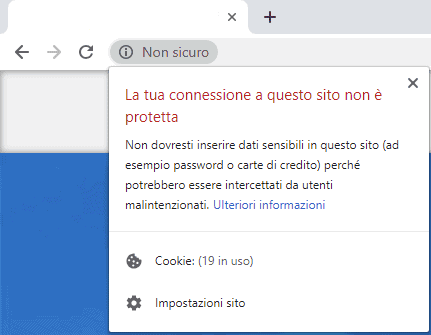 Verifica che il sito non sia classificato come Non sicuro - IMPRIMIS Verifica che il sito non sia classificato come Non sicuro - IMPRIMIS