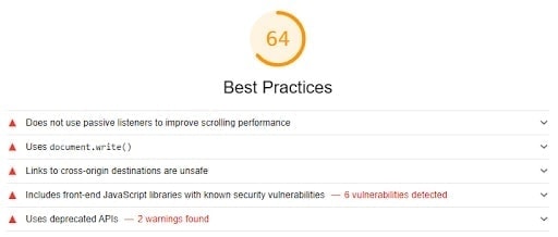 Google Pagespeed best practices: sicurezza del sito web Google Pagespeed best practices: sicurezza del sito web