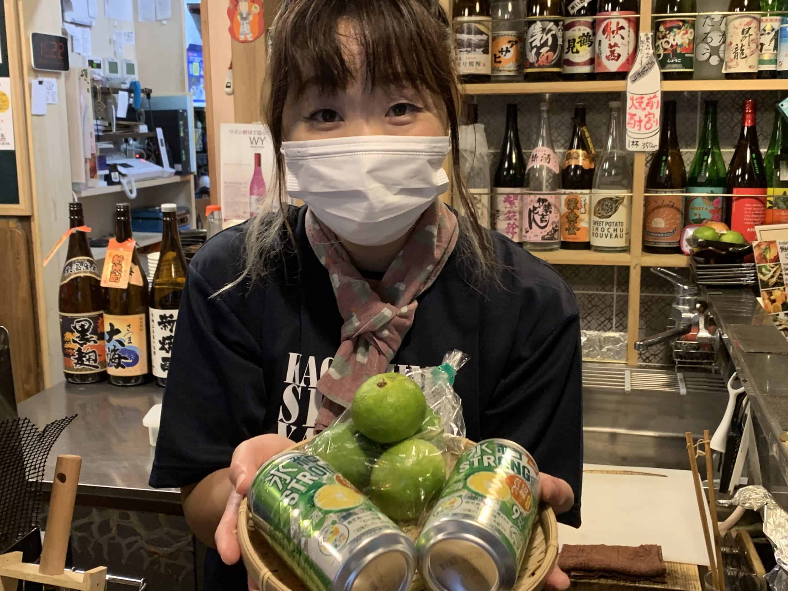 鹿児島産辺塚だいだい氷結ストロングにだいだい入れてみんな飛ぼうぜ!