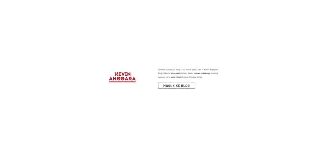 Landing Page (halaman awal)
