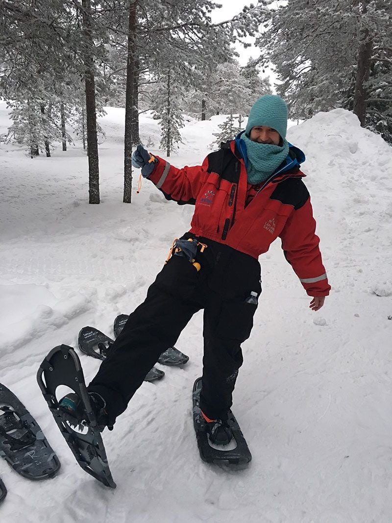 Actividades de invierno en Kiruna - Mar con raquetas