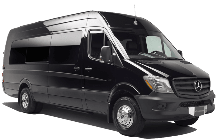 Watermill Caterers Weddings 7 Black 13 Passenger Limo Sprinter