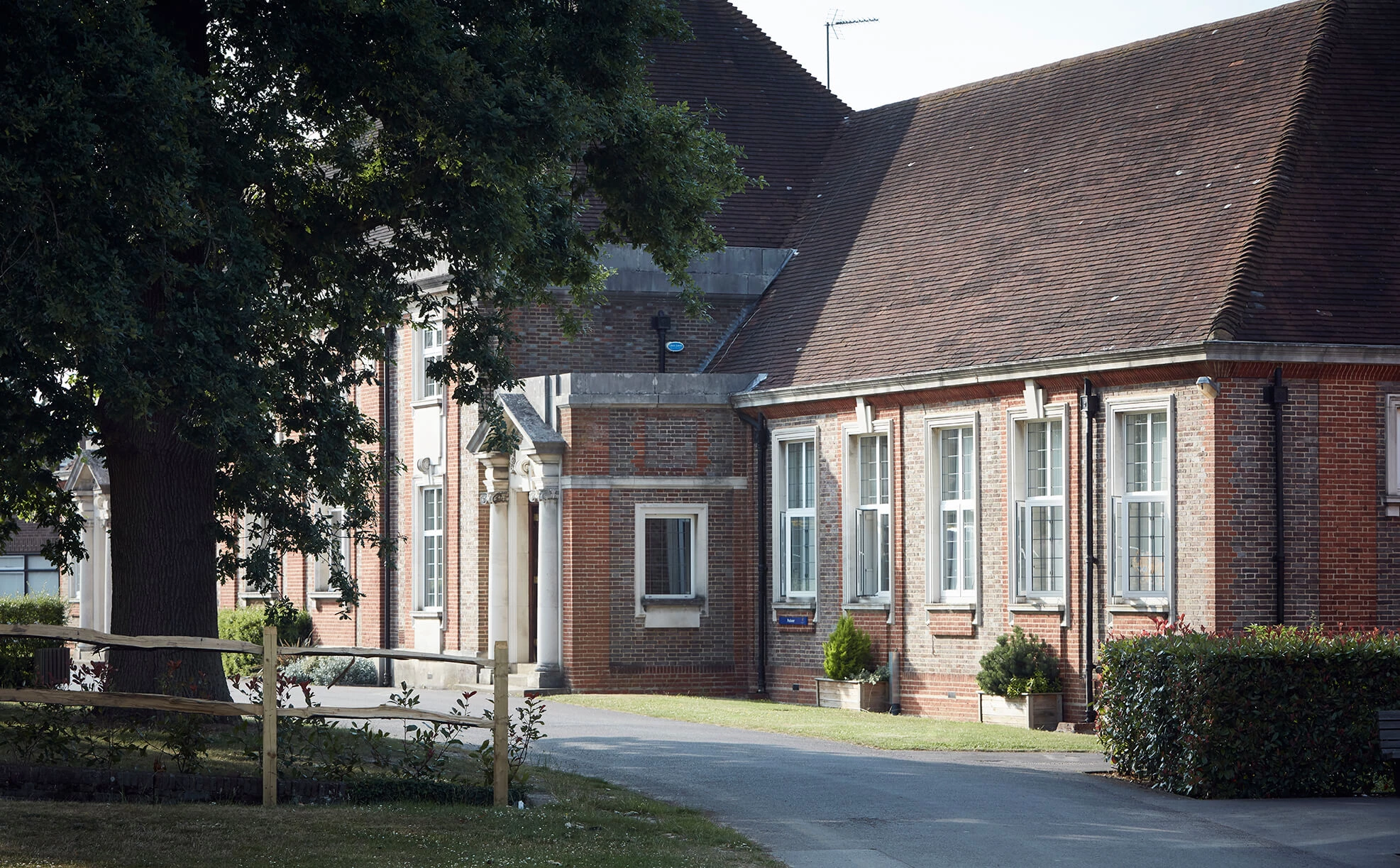 Building with red bricks