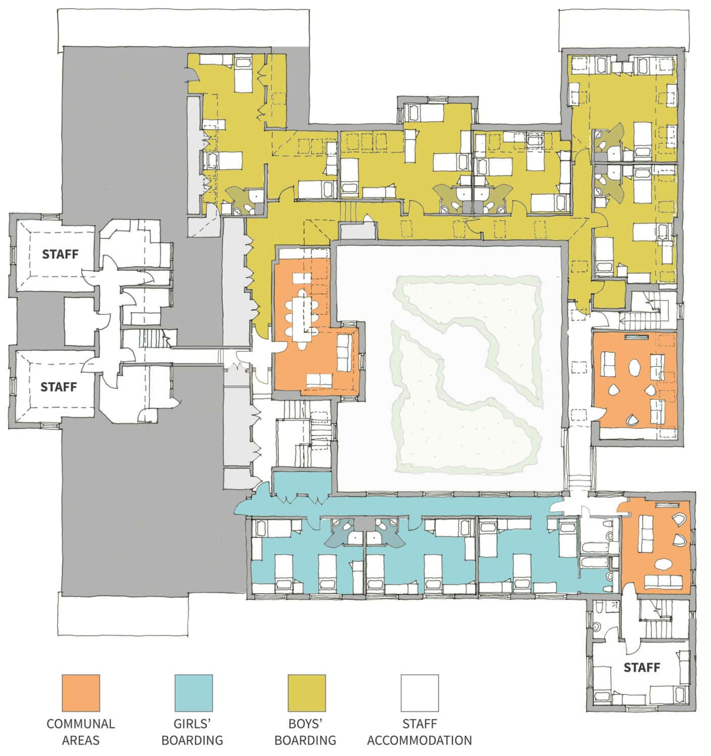 Fryer Boarding floor plan