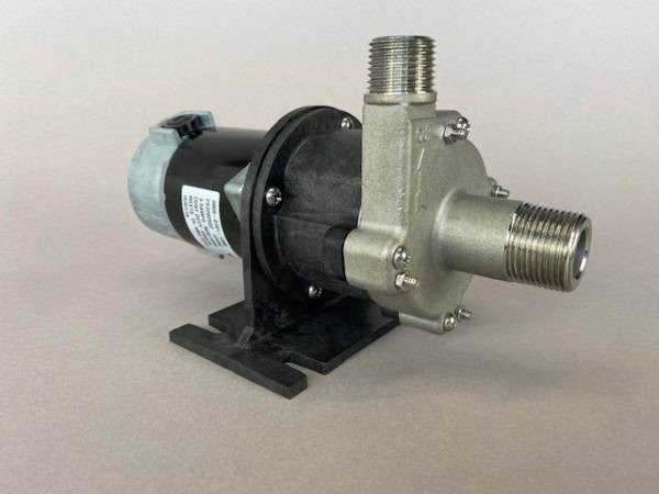 March Pump’s 809-SS-HS-C centrifugal sealless magnetic drive pumps with DC brush type motor.