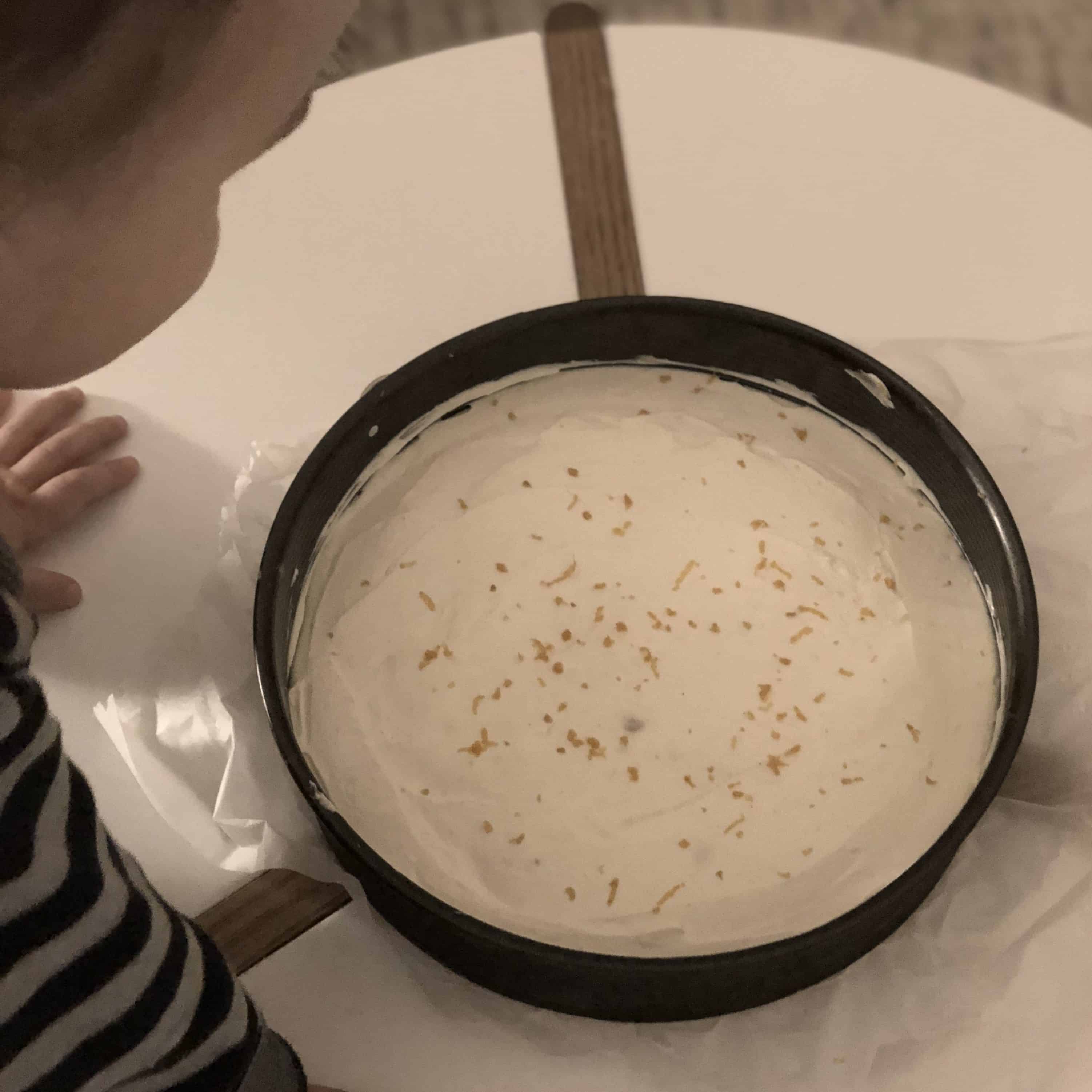 Vincent mit dem Spekulatius Cheesecake