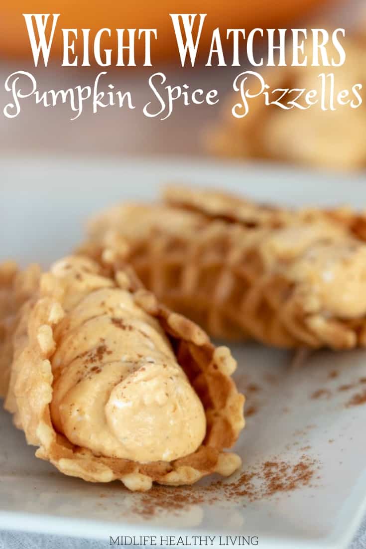 This delicious recipe is perfect as a light Fall dessert! These Weight Watchers Pumpkin Spice Pizzelles are simple to make, quick and delicious. There is only 3 Weight Watchers Freestyle Smart Points in each cookie!
