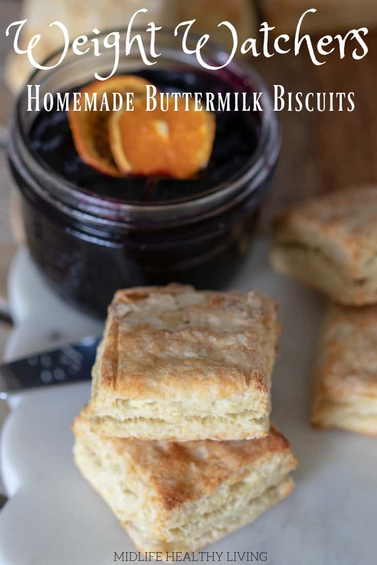 These Weight Watchers Homemade Buttermilk Biscuits are so good! There are 4 Weight Watchers Freestyle Smart Points in each serving.