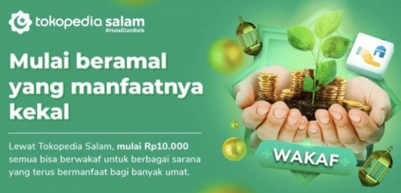 Tokopedia Releases Waqf Feature, Bukalapak Launches Serambi Masjid App