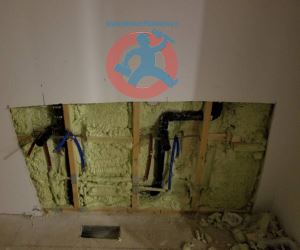 Drain and water lines s