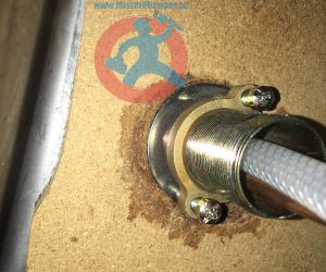 Leak from tap under kitchen s