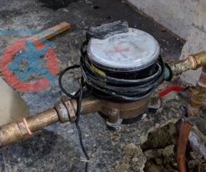 Old water meter connected s