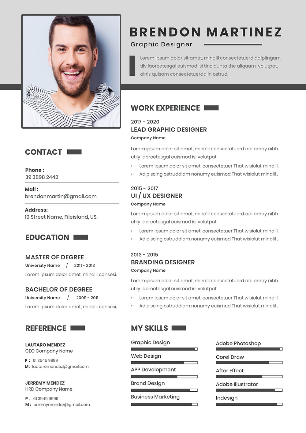 free modern day resume templates