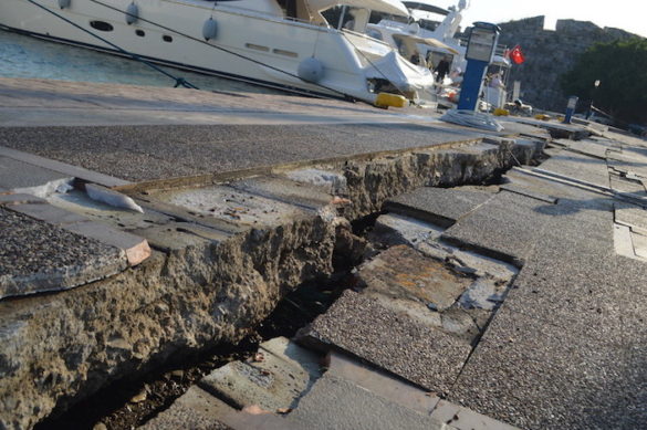 k4 Damage to Kos Port, Cultural Heritage Sites, Metropolitan Cathedral