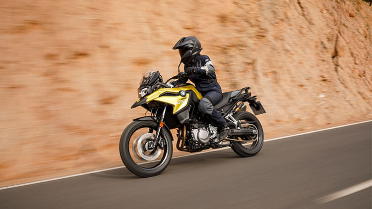 BMW F750GS Moto BMW F750GS on the road