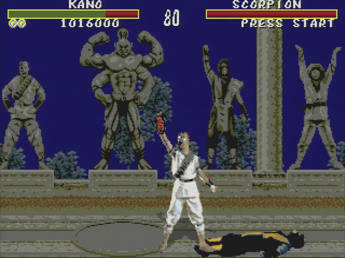Kano Fatality With Mortal Kombat Blood Code