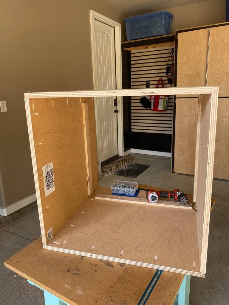 shipping crate interior view