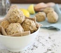 Lemon chia mini muffins