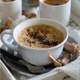 Coconut Caramel Coffee Pudding