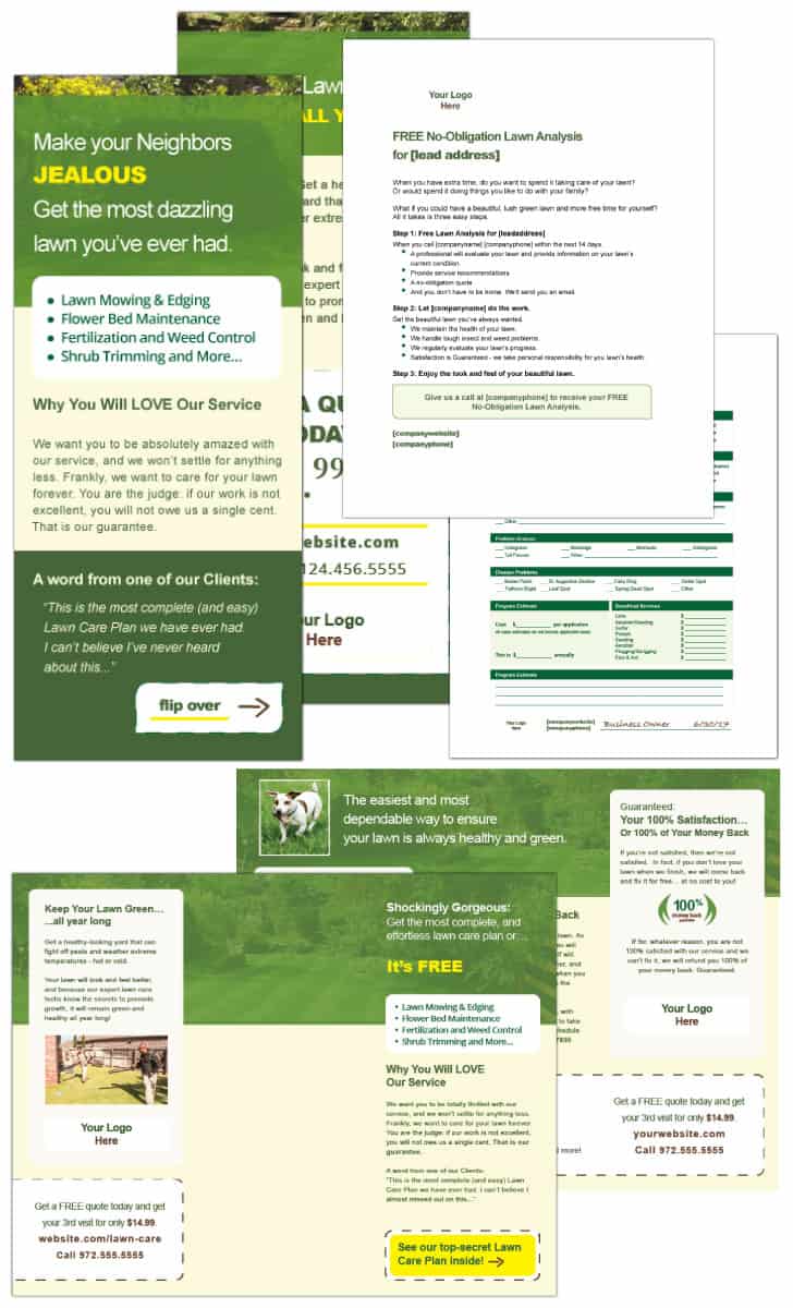 lawn care direct mailers preview