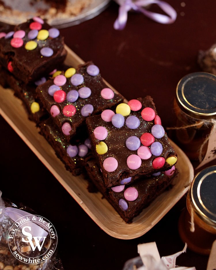 smarties brownies.