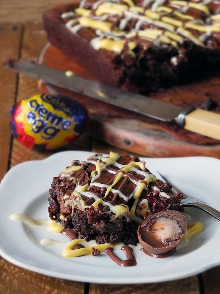 chocolatey brownie baked by Elizabeth's Kitchen Diary