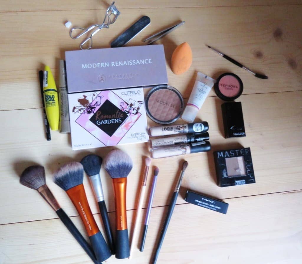 Make-up wat ik meeneem naar Londen stedentrip 5 dagen.