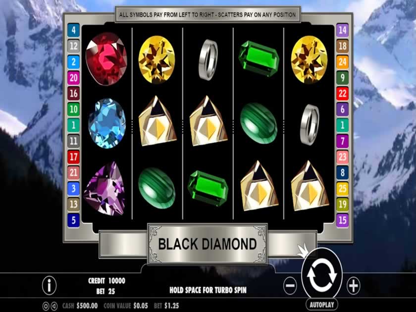 black diamond 25 lines screen