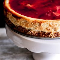 Ultimate Strawberry Swirl Cheesecake