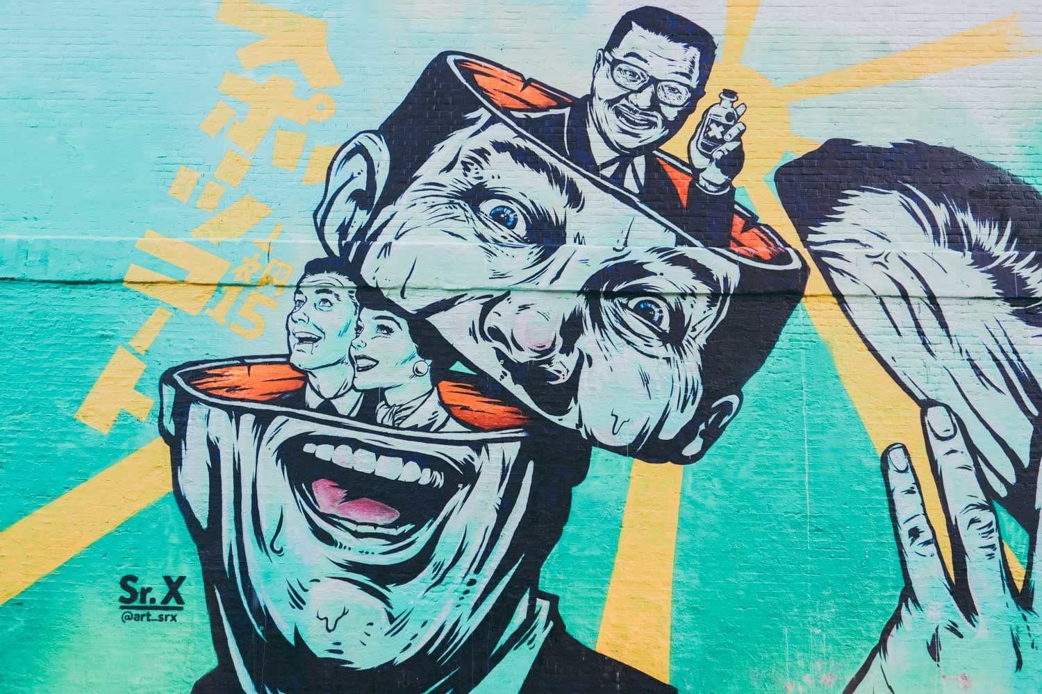 Sr. X Street Art at Village Underground Shoreditch