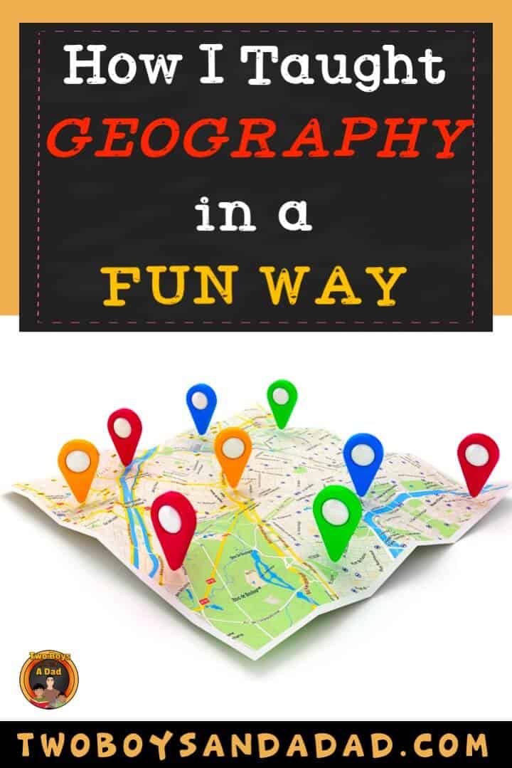 Teaching geography to elementary students should include learning about landforms, bodies of water and finding your location (continent, country, state and city) on a map. Read how I made learning about geography fun with salt and flour maps, a project and QR codes. Then download a FREE QR code handout for students. #twoboysandadad #socialstudies #geography #qrcodes