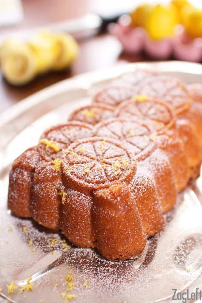 This lovely Lemon Cake is a family favorite dessert. Made with lemon juice, lemon zest and buttermilk, it's the perfect cake for lemon lovers! | ZagLeft
