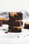 Introducing Halva Brownies AKA thick fudgy brownies swirled with ribbons of halva, my favorite middle eastern confection. Think tahini brownies, but better!