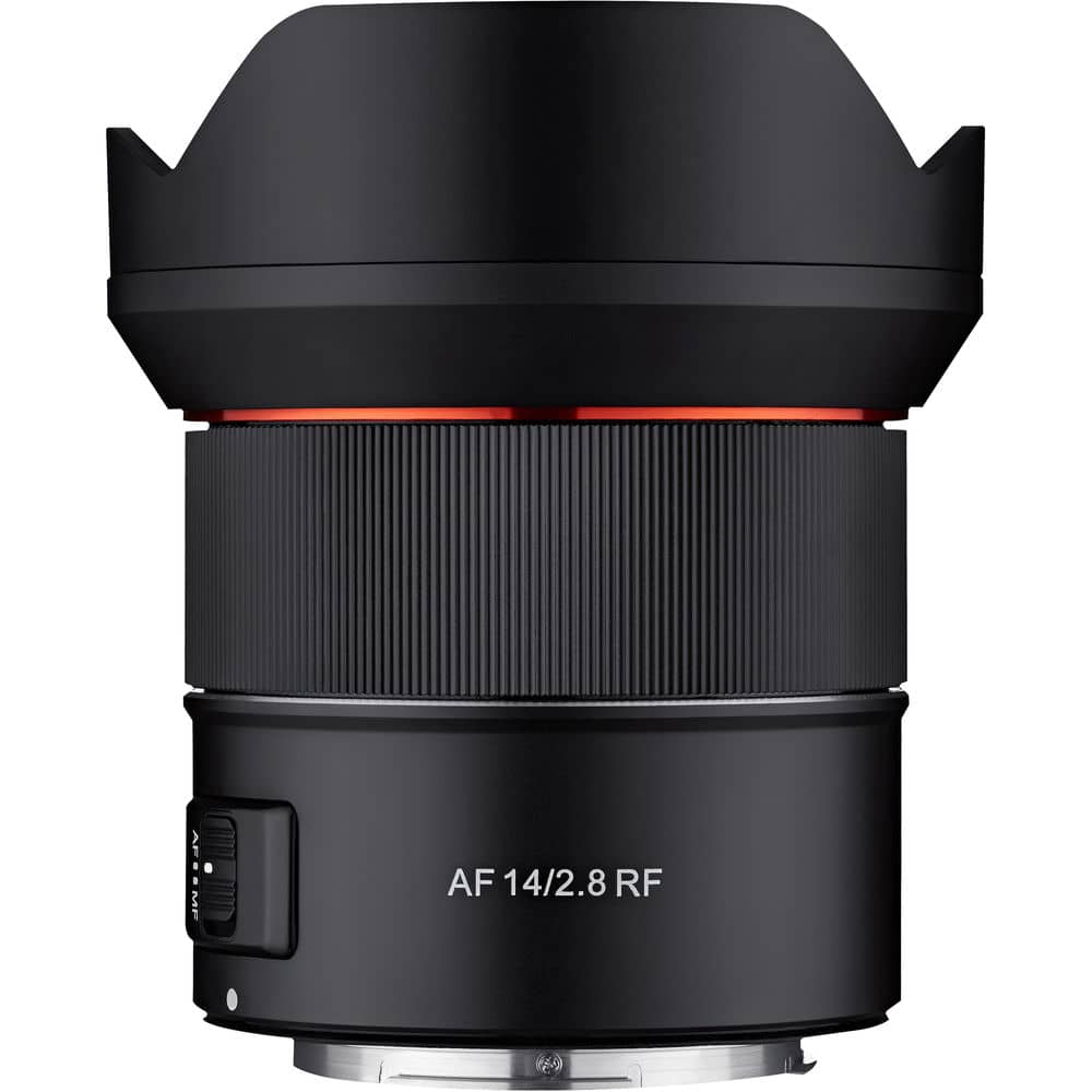 Samyang AF 14mm f/2.8 RF meilleur objectif pour Canon R5