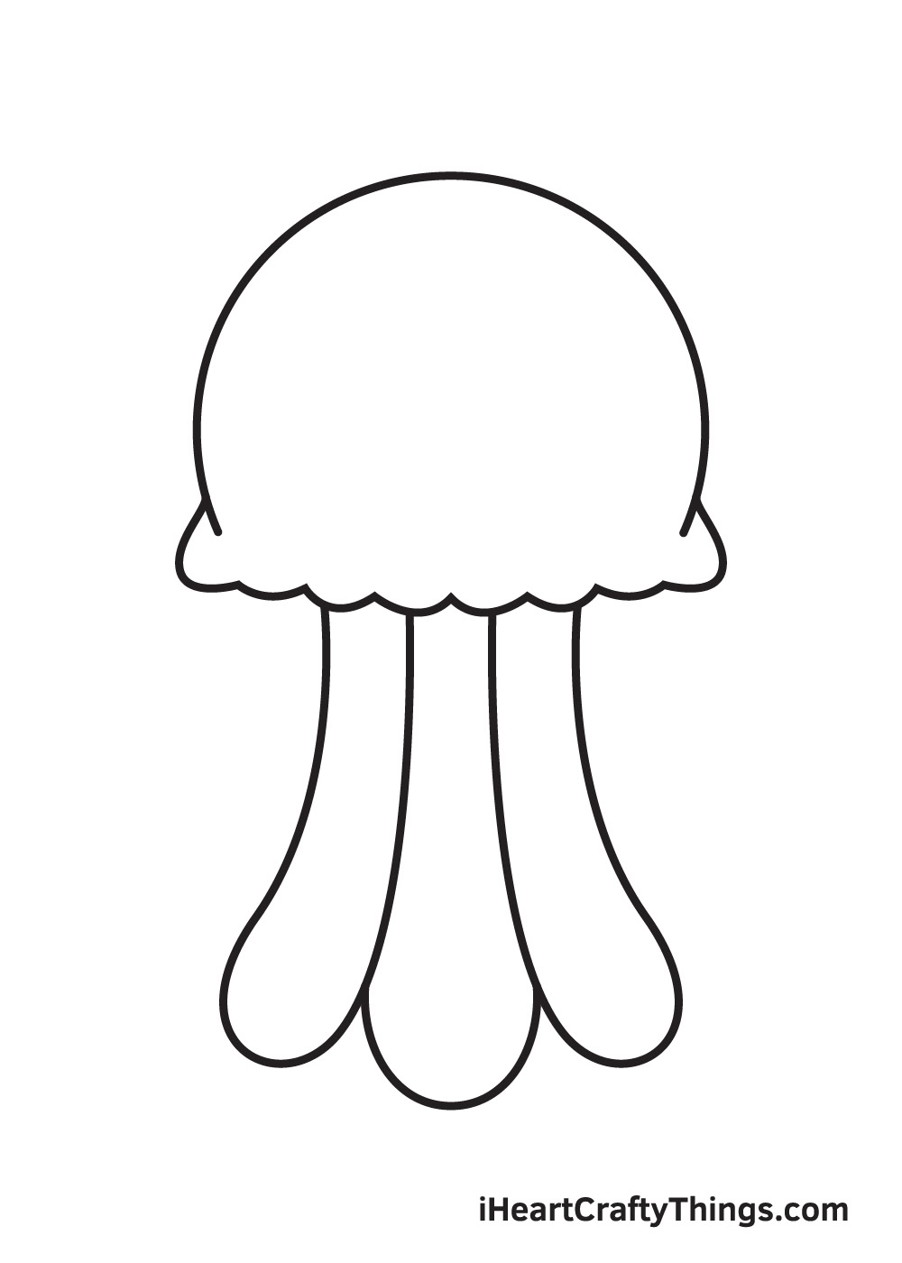 jellyfish drawing step 5