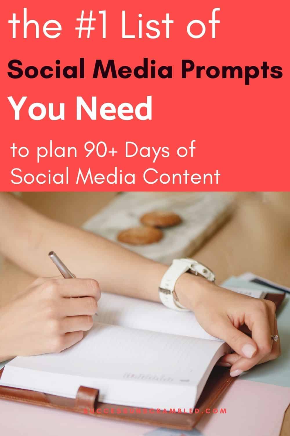List of social media prompts
